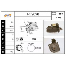 PL9020 SNRA Стартер