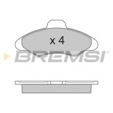 BP2462 BREMSI Комплект тормозных колодок, дисковый тормоз