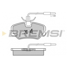 BP2646 BREMSI Комплект тормозных колодок, дисковый тормоз