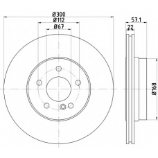 8DD 355 118-941 HELLA Тормозной диск