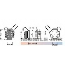 0900K207 VAN WEZEL Компрессор, кондиционер