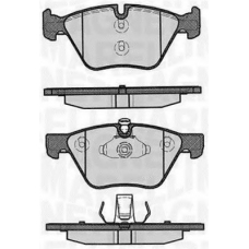 363916060156 MAGNETI MARELLI Комплект тормозных колодок, дисковый тормоз