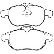 AKD-0325 ASVA Комплект тормозных колодок, дисковый тормоз