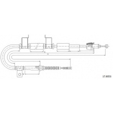 17.6053 CABOR Трос, стояночная тормозная система