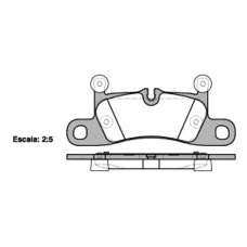 P12793.10 WOKING Комплект тормозных колодок, дисковый тормоз