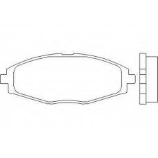 2324102 TEXTAR Комплект тормозных колодок, дисковый тормоз