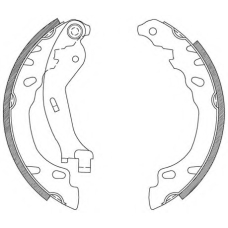 BSA2083.00 OPEN PARTS Комплект тормозных колодок