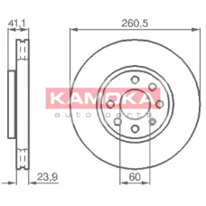 1032262 KAMOKA Тормозной диск