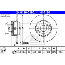 24.0110-0190.1 ATE Тормозной диск