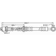 FBH7191 FIRST LINE Тормозной шланг