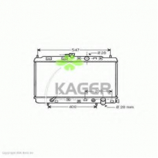 31-1280 KAGER Радиатор, охлаждение двигателя