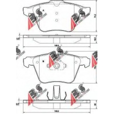 37557 OE ABS Комплект тормозных колодок, дисковый тормоз