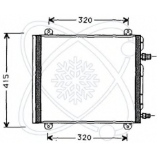 30R0021 ELECTRO AUTO Конденсатор, кондиционер