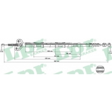 C0866B LPR Трос, стояночная тормозная система