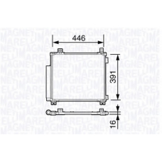 350203696000 MAGNETI MARELLI Конденсатор, кондиционер