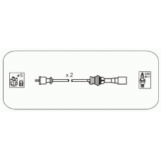 JP232 JANMOR Комплект проводов зажигания