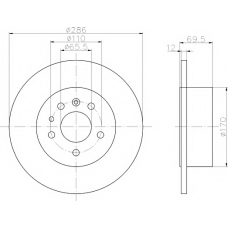 8DD 355 103-731 HELLA PAGID Тормозной диск