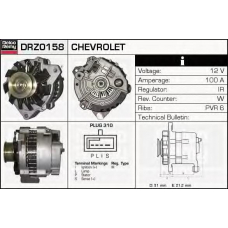 DRZ0158 DELCO REMY Генератор