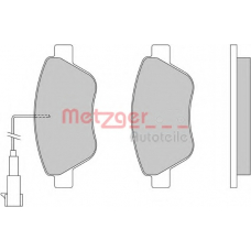 1170117 METZGER Комплект тормозных колодок, дисковый тормоз