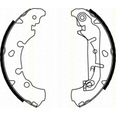 8100 16006 TRISCAN Комплект тормозных колодок
