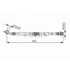 1 987 476 790 BOSCH Тормозной шланг