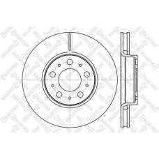 6020-4841V-SX STELLOX Тормозной диск