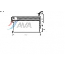 PE2138 AVA Радиатор, охлаждение двигателя
