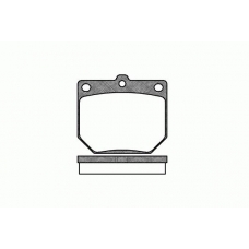 0077.20 REMSA Комплект тормозных колодок, дисковый тормоз