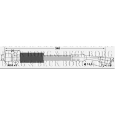 BBH6354 BORG & BECK Тормозной шланг