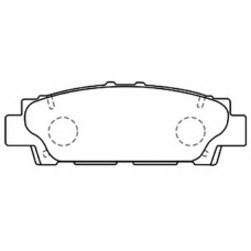 AKD-1252 ASVA Комплект тормозных колодок, дисковый тормоз