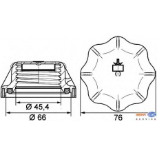 8MY 376 742-311 HELLA Крышка, резервуар охлаждающей жидкости