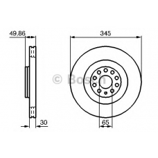 0 986 479 B87 BOSCH Тормозной диск