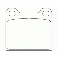 T0405 PAGID Комплект тормозных колодок, дисковый тормоз