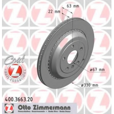 400.3663.20 ZIMMERMANN Тормозной диск