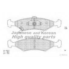 1080-1030 ASHUKI Комплект тормозных колодок, дисковый тормоз