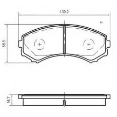 K408300 Vema Комплект тормозных колодок, дисковый тормоз