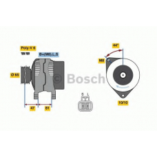 0 986 081 250 BOSCH Генератор