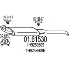 01.61530 MTS Глушитель выхлопных газов конечный