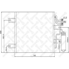 10-45492-SX STELLOX Конденсатор, кондиционер