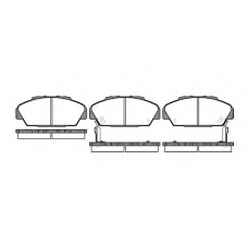 P2713.02 WOKING Комплект тормозных колодок, дисковый тормоз