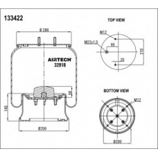 32918 K Airtech Кожух пневматической рессоры