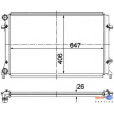 8MK 376 781-091 HELLA Радиатор, охлаждение двигателя