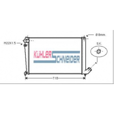 0702401 KUHLER SCHNEIDER Радиатор, охлаждение двигател