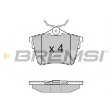 BP3183 BREMSI Комплект тормозных колодок, дисковый тормоз