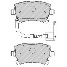 FDB1408 FERODO Комплект тормозных колодок, дисковый тормоз