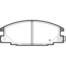 BPA0238.04 OPEN PARTS Комплект тормозных колодок, дисковый тормоз