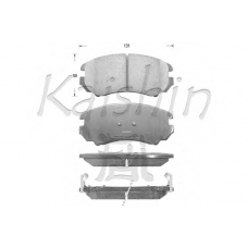 D11148 KAISHIN Комплект тормозных колодок, дисковый тормоз