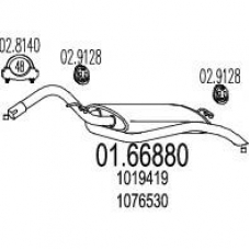 01.66880 MTS Глушитель выхлопных газов конечный