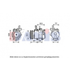 852666N AKS DASIS Компрессор, кондиционер