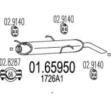 01.65950 MTS Глушитель выхлопных газов конечный